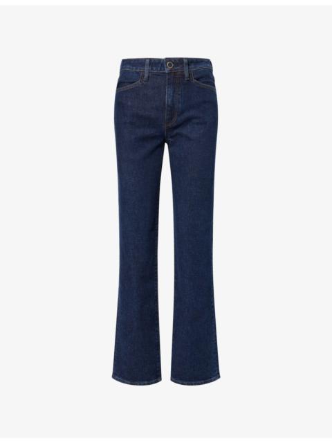 PAIGE Stevie High-Rise Straight-Leg Denim Jeans