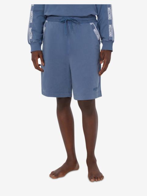 Moschino PIECE-DYED COTTON SHORTS