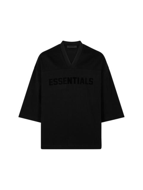 Tシャツ・カットソー Essentials Heavy Jersey Football T-Shirt Jet Black Football Tee - Jet Black – Feature