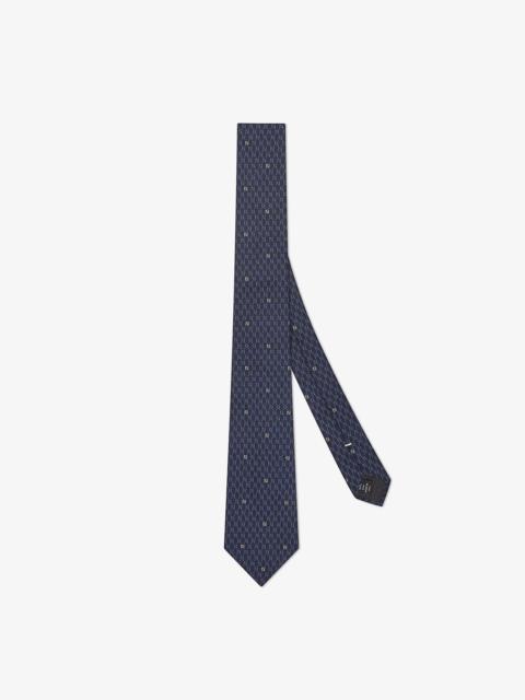 FENDI Blue silk tie