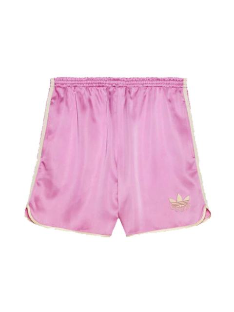 GUCCI Gucci x adidas Trefoil Print Shorts Pink