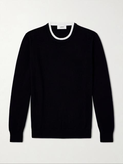 LARDINI Wool and Cashmere-Blend Sweater