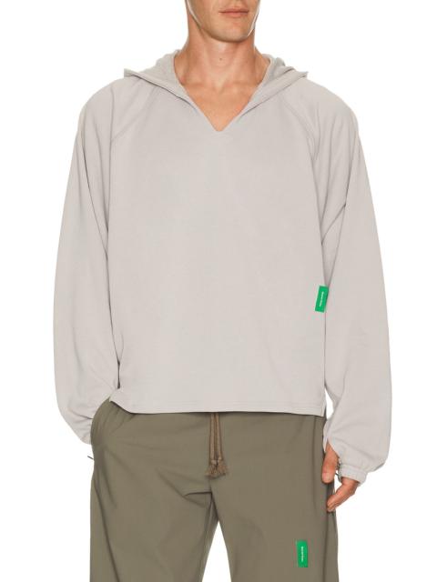 District Vision Open Neck French Terry Hoodie