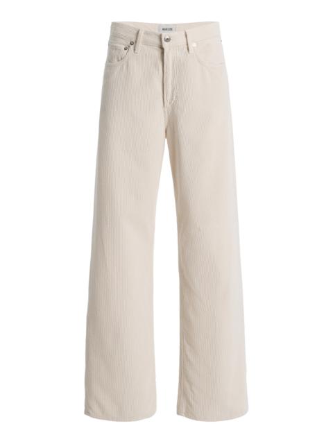 AGOLDE Ren Corduroy High-Rise Wide-Leg Jeans