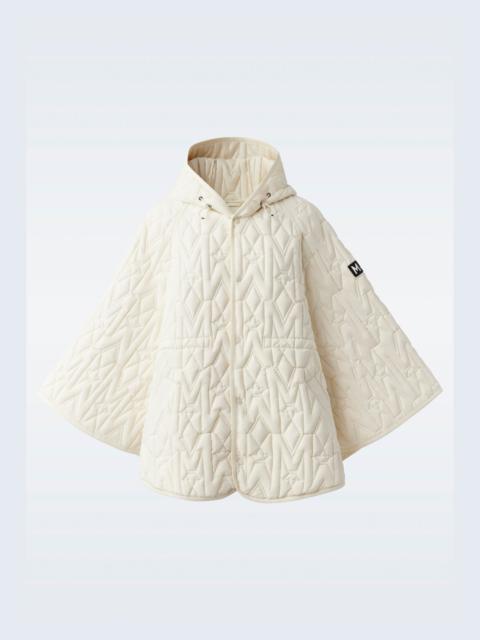 MACKAGE MICAH Mattle light down monogram poncho with hood