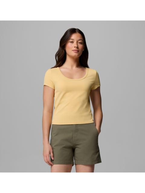 Columbia Women's Pinetown Canyon Rib Short Sleeve T-Shirt