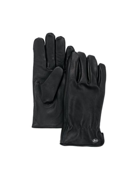 The Real McCoys BA25001 BUCO Horsehide Motorcycle Gloves Black