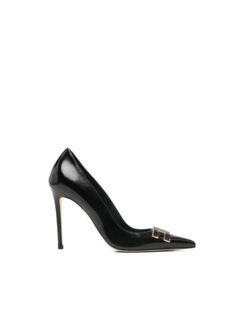 ELISABETTA FRANCHI logo-embellished point-toe pumps