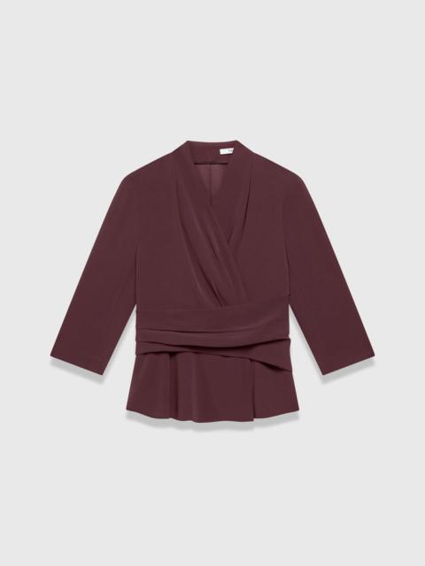 THE FOLD Clever Crepe Belleville Mid Sleeve Top