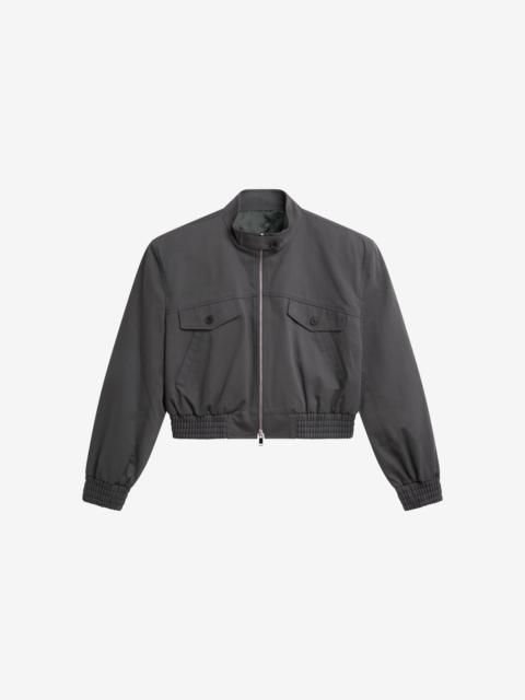 The Frankie Shop Cobain Padded Cropped Bomber - Charcoal