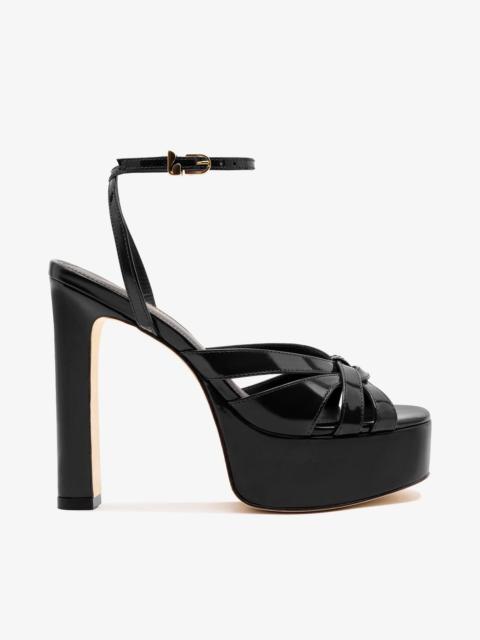 Larroudé Veronica Sandal Black Leather