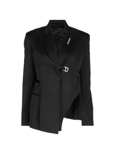 HELIOT EMIL™ logo-plaque asymmetric-design blazer