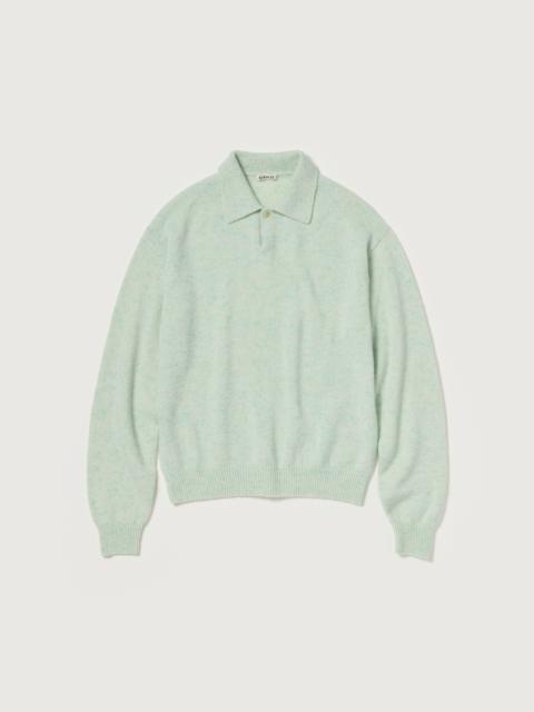 AURALEE CASHMERE NEP KNIT POLO
