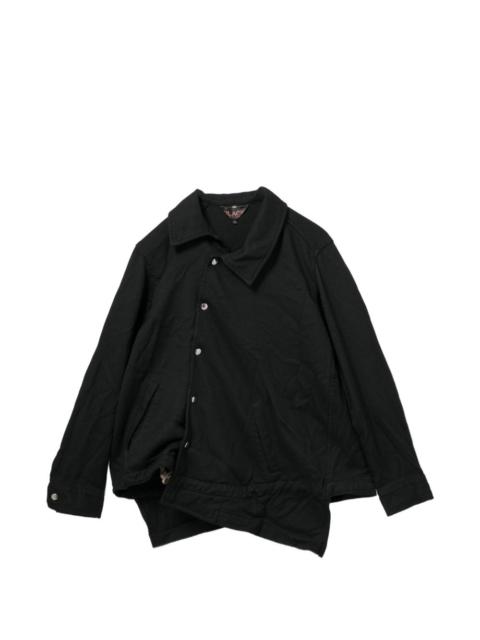 BLACK COMME des GARÇONS asymmetric press-stud jacket