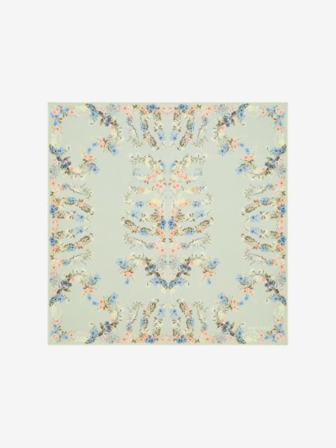 Alexander McQueen Women's Wallpaper Floral Ribcage Scarf in Multicolor