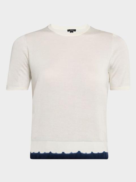 JOSEPH Crewneck Tie-Dye Knit Top