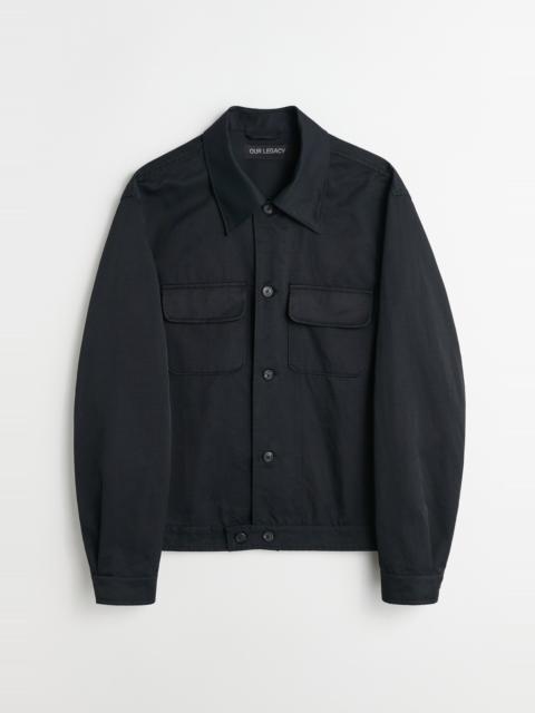 Our Legacy Coach Jacket Deluxe Black Exquisite Weave
