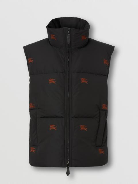 Burberry Embroidered EKD Nylon Puffer Gilet