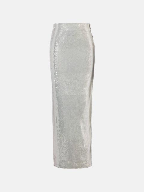 ROTATE Sequined maxi skirt