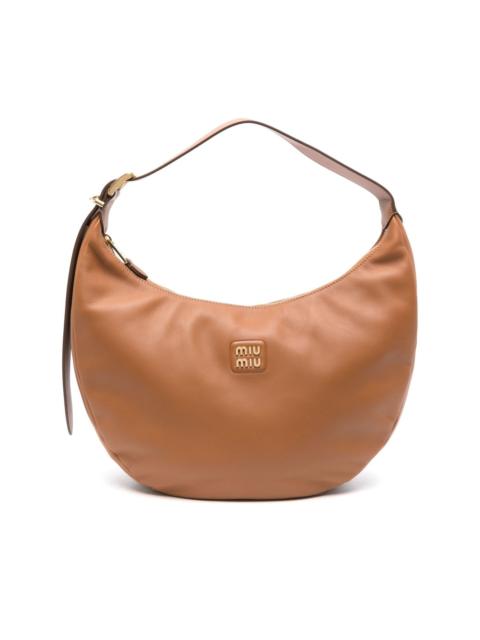 Miu Miu logo-plaque shoulder bag