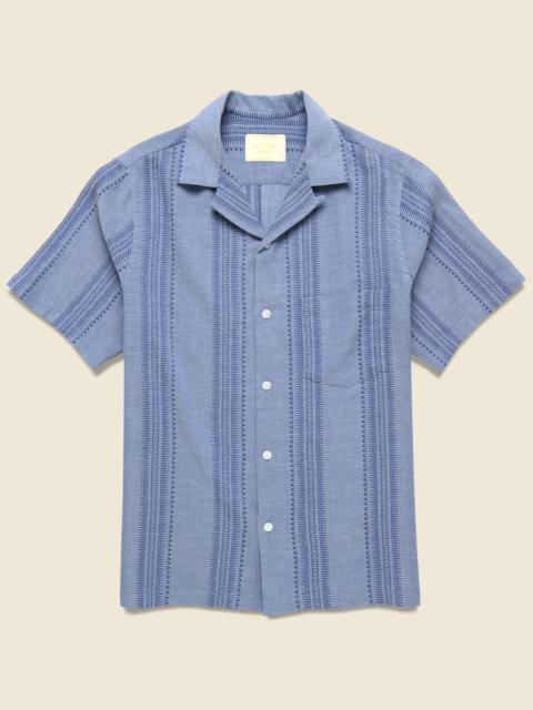 Portuguese Flannel Pacific Camp Shirt - Indigo