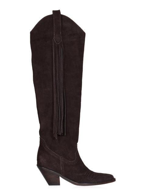 Johanna Ortiz Montrose Slouchy Leather Knee Boots brown