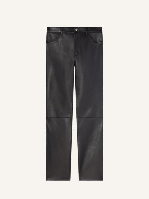 courrèges 5-POCKET VINTAGE LEATHER PANTS