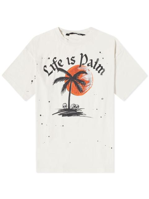 Palm Angels Palm Angels Life Is Palm Palm Tree Tee