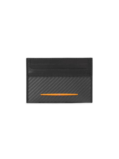 TUMI Men's Carbon Fiber Slim Card Case - Carbon Papaya
