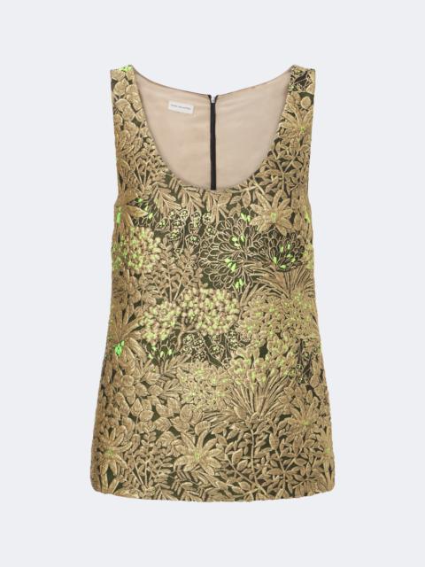 Dries Van Noten Floral jacquard top