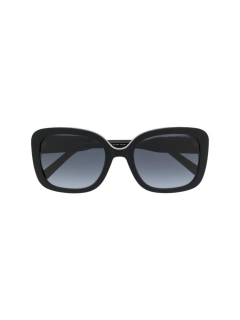 Marc Jacobs logo-plaque square-frame sunglasses