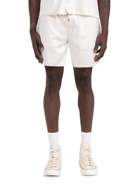 HONOR THE GIFT Men's Satin Drawstring Shorts - Sand
