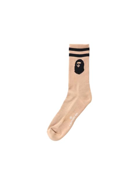 BAPE Ape Head Socks 'Beige'