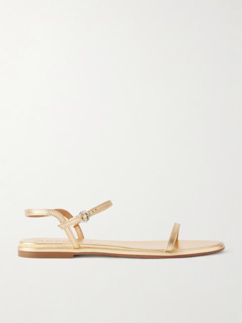 Aeyde Nettie Metallic Leather Sandals