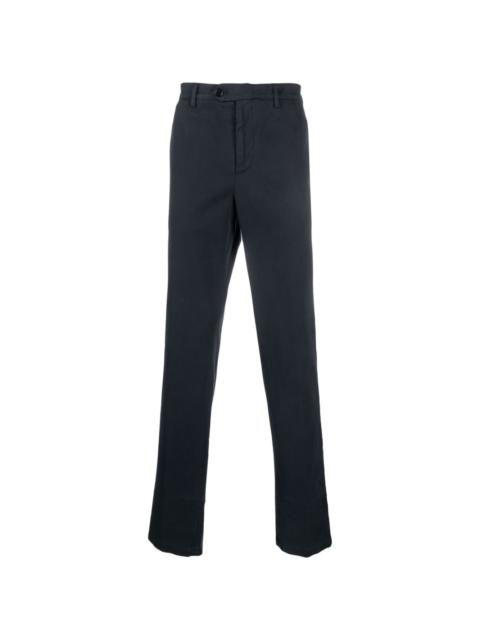 mid-rise straight-leg chinos