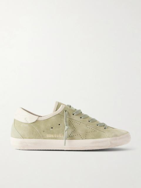 Golden Goose Super-star Leather-trimmed Suede Sneakers