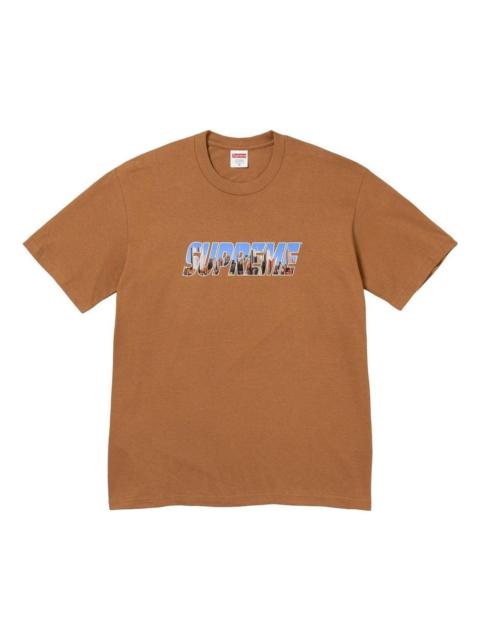 Supreme Supreme Gotham T-Shirt 'Brown Teal' SUP-FW23-005