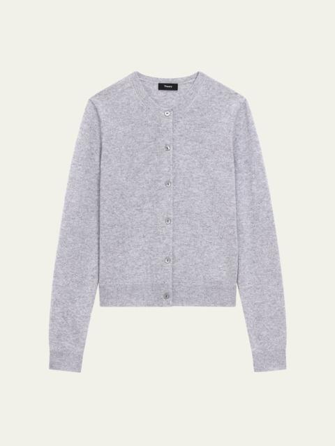 Theory Cashmere Cropped Cardigan Sweater