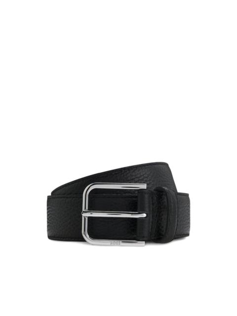 BOSS textured-leather belt
