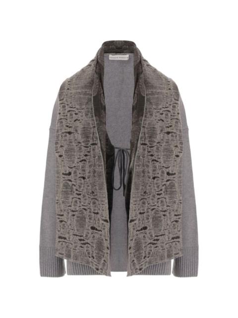 NICCOLÒ PASQUALETTI embroidered shawl-panel cardigan