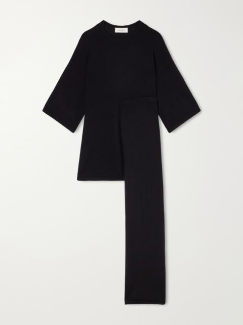 LISA YANG Agnette and Ainsley cotton and cashmere-blend sweater and pants set Black