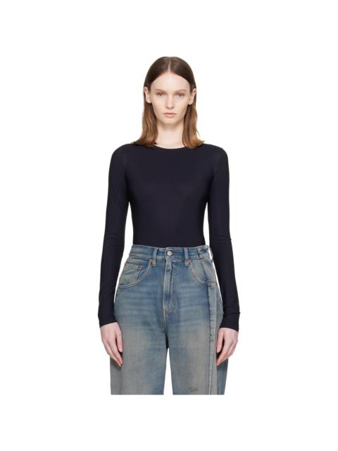 MM6 Maison Margiela Black Technical Jersey Bodysuit