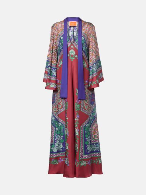 La DoubleJ Magnifico printed silk maxi dress