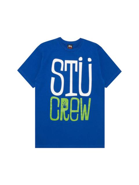 Stussy STU Crew Tee 'Blue'