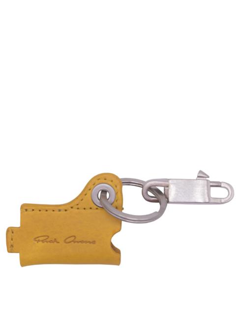 Rick Owens Keychain with Mini Lighter Holder in Lemon