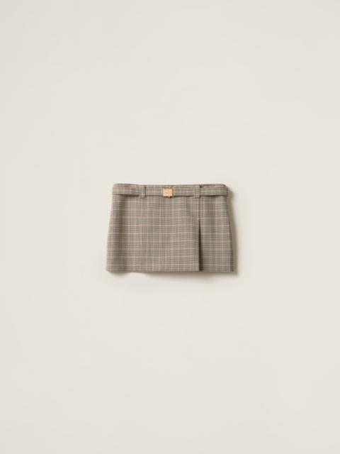 Miu Miu Checked miniskirt