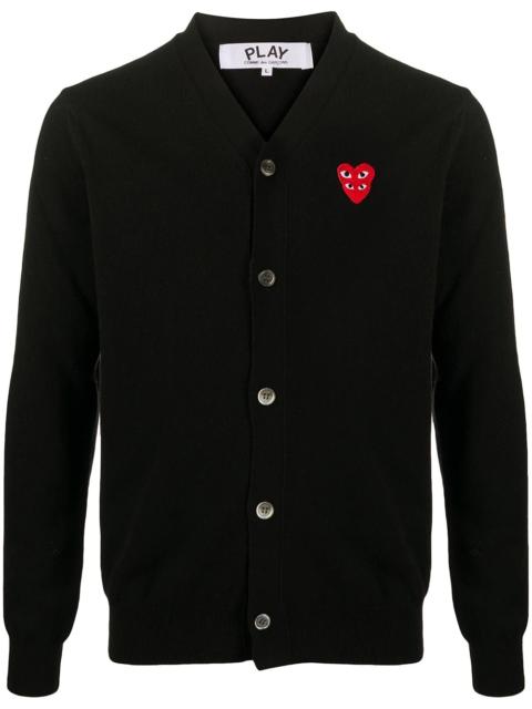 Comme des Garçons PLAY heart logo button-down cardigan