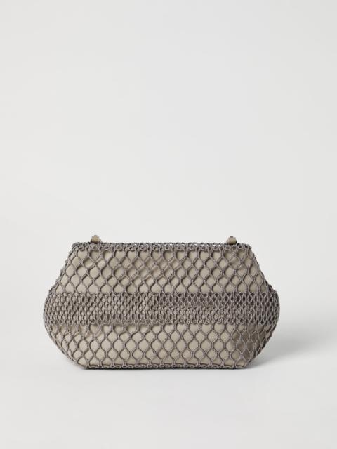 Brunello Cucinelli Precious net embroidery bag