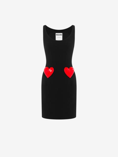 Moschino INFLATABLE HEARTS CRÊPE DRESS