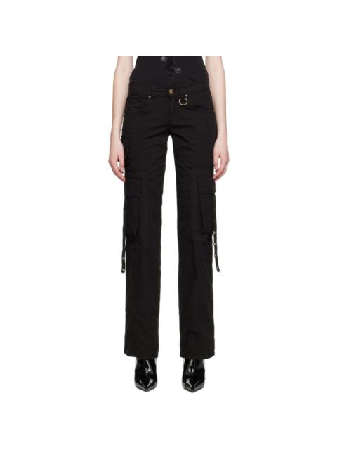 Blumarine Black Eyelet Trousers